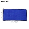 Unique Bargains Extra Large 500 GSM Microfibre Car Drying Towel 19.69"x39.39" Gray Blue 1 Pc - 2 of 4