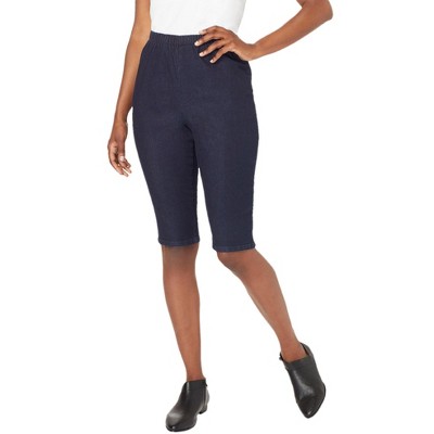 Roaman's Women's Plus Size Comfort Stretch Bermuda Jean Short