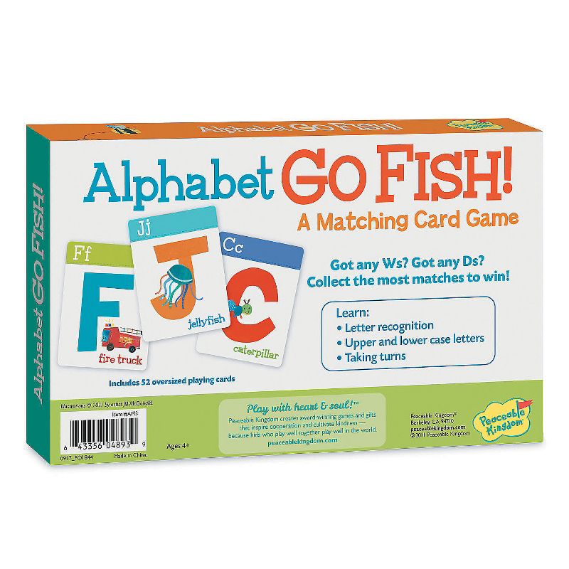MindWare Alphabet Go Fish! Card Game - Books and Music -52 Pieces, 3 of 4