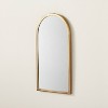 Arched 8"x16" Metal Frame Wall Mirror Brass Finish - Hearth & Hand™ with Magnolia - image 3 of 4