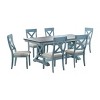 Skye Dining Table Blue - Treasure Trove Accents: Rectangular, Pine & MDF, Seats 7 - 3 of 4