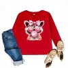 Valentine Raccoon With Bubblegum - Toddler Long Sleeve Graphic Tee - 2 of 4