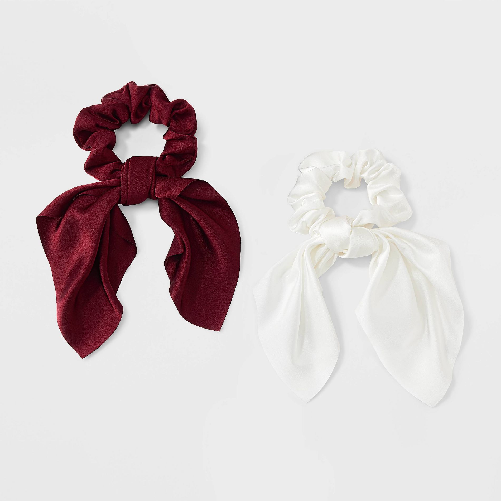 Classic Short Tail Hair Twister Set 2pc - A New Day™ Red/White