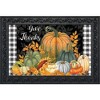 Briarwood Lane Fall Thanksgiving Doormat 30x18 Indoor Outdoor Checkered Give Thanks Primitive For Thanksgiving Doormat - 2 of 4