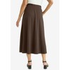 Jessica London Women's Plus Size Soft Ease Midi Skirt - 3 of 4