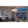 Urban Ambiance Luxury Cosmopolitan Chandelier,  22.375"H x 24"W,  Brushed Nickel Finish, UHP2182 - 2 of 4