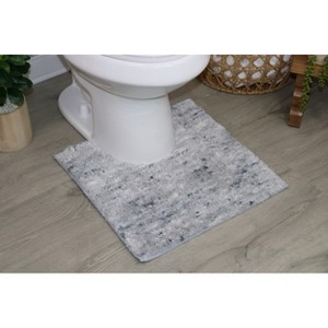 Cloud Comfort Microfiber Bathroom Rug, Non Slip Bath Mat Water Absorbent Soft Microfiber Shaggy Mat Machine Washable, Thick Plush Rugs for Shower - 1 of 4