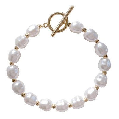 Hollywood Sensation Pearl Bracelet Faux Pearl Bracelet