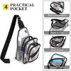 Clear Stadium Bag, Waterproof PVC Transparent Backpack Purse for Women, Crossbody Fanny Pack for Concerts, Sports, and Events - 4 of 4
