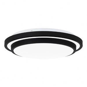 Quoizel Lighting Irving 1 - Light Flush Mount in  Matte Black - 1 of 4