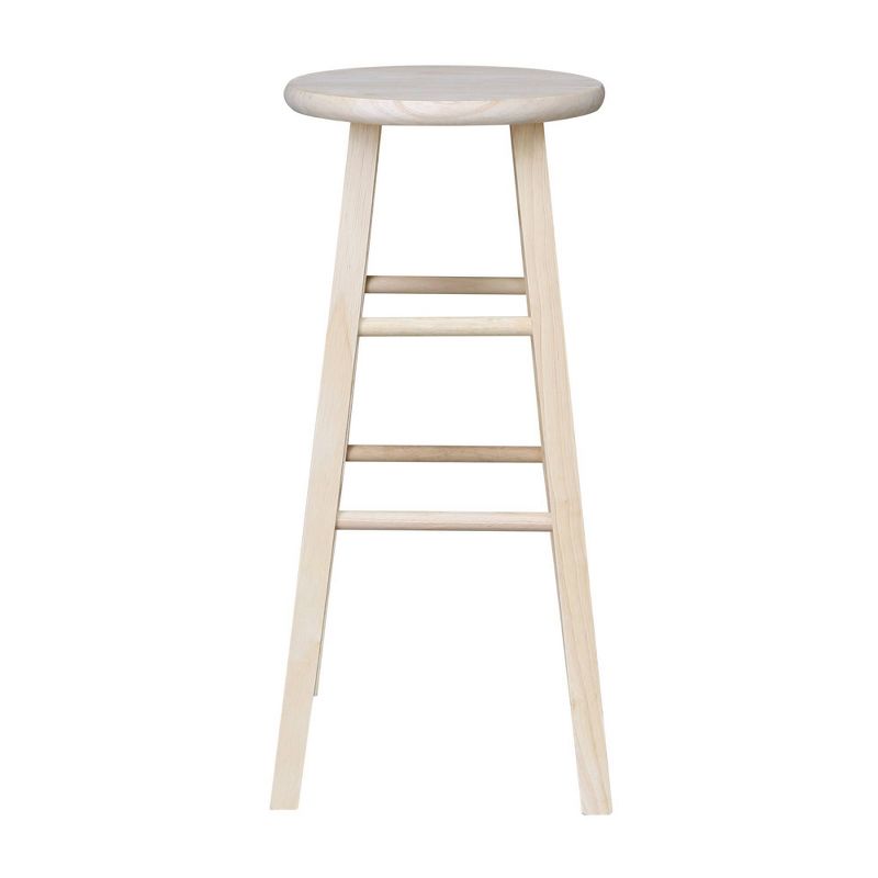 Round Top Barstool Unfinished - International Concepts, 3 of 11