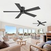 Airsurfer 42" Black Ceiling Fan with 5 Plywood Blades Modern Ceiling Fan with Remote Control 6 Speeds Motor for Livingroom Apartment - 2 of 4