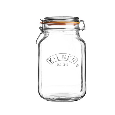 Kilner 51oz Clip Top Square Jar