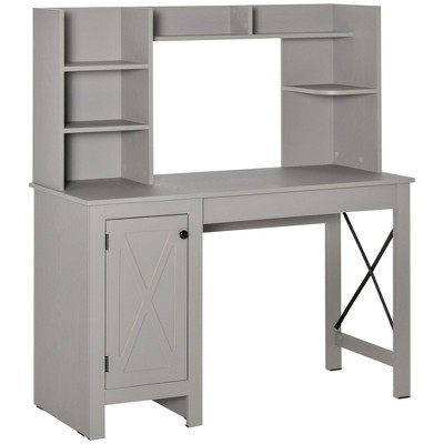 NicBex 47.3 Inch Computer Home Office Desk with 1 Cabinet and Open Shelves for Study Room,Bedroom and Office