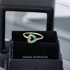 Jewelry Avalanche Ladies 14K Gold Heart Nose Hoop with Emerald Gemstones, 20G, 8mm - 3 of 4