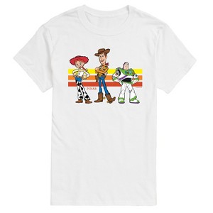 Men's - Toy Story - Buzz, Woody, And Jessie Short Sleeve Graphic T-Shirt - 1 of 3