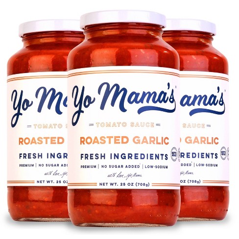 Yo Mama's Foods Low-sodium & Low-carb Keto Roasted Garlic Pasta Sauce ...