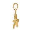 Black Bow Jewelry 14k Yellow Gold Polished 3Dimensional Propeller Pendant - 2 of 4