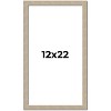 PosterPalooza | 12x22 Thin Barnwood Picture Frame, UV Acrylic, 2 Finishes - Grey and Black - 2 of 4