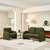 59" Loveseat Sofa Small Couch for Living Room,Boucle Fabric Upholstered Loveseat Sofa Couch,Small Loveseat Sofa for Apartment,Bedroom-Cuddlewood - 2 of 4