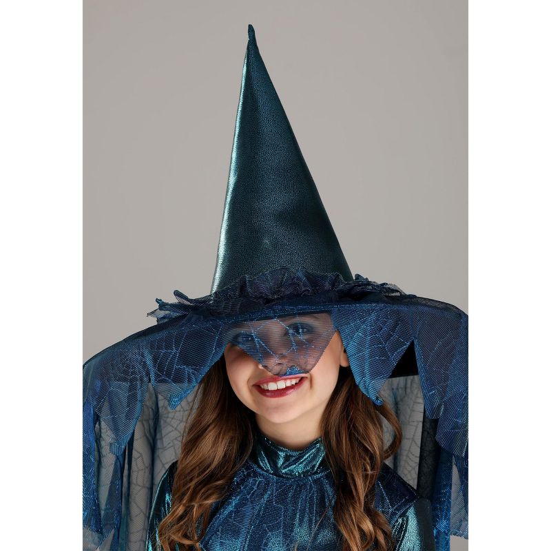 HalloweenCostumes.com Moonlight Spider Witch Girl's Costume, 3 of 10