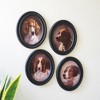 Framed Oval Dog Prints Wall Art – 12"H Classic Portrait Style Canine Artwork Collection, Set of Four by Kalalou - 2 of 3