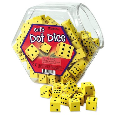 Learning Resources Hands-On-Soft Dot Dice Bucket, Ages 5 and up
