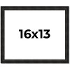 PosterPalooza | 16x13 Thin Barnwood Picture Frame, UV Acrylic, 2 Finishes - Grey and Black - 2 of 4