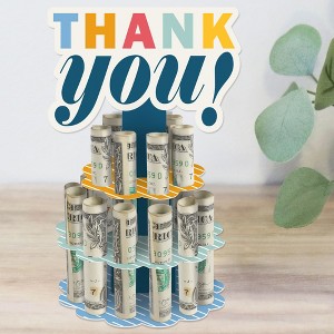 Big Dot of Happiness Thank You So Very Much - DIY Gratitude Money Holder Gift - Cash Cake - 1 of 4