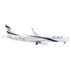 Boeing 737-900ER Commercial Aircraft "El Al Israel Airlines" White with Blue Stripes 1/400 Diecast Model Airplane by GeminiJets - 3 of 3