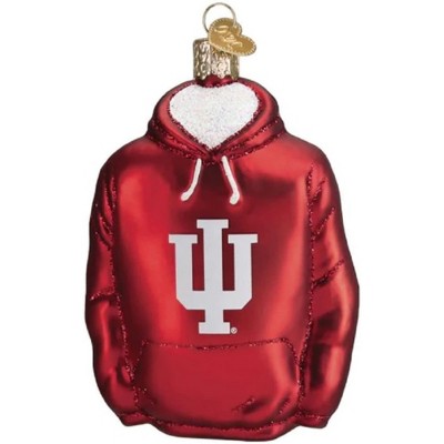 Old World Christmas Glass Blown Ornament for Christmas Tree, Indiana Hoodie