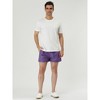 Lars Amadeus Men's Summer Solid Color Drawstring Waist Mesh Lining Bathing Swim Trunks 2 Packs - 3 of 4