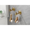 6 Piece Brass Bathroom Towel Rack Set Wall Mount - 4 of 4