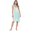 Casual Nights Women's Satin Lace Camisole Nightgown - 2 of 4