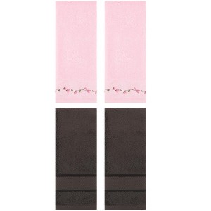 REGALWOVEN 4 Pcs Soft Absorbent Bathroom Decorative Hand Towel Set for Kitchen - 1 of 4