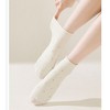 Anna-Kaci 5 Pairs Women’s Ankle Socks Soft Ribbed Top with Small Polka Dot Pattern for Loafers Ballet Flats or Sneakers - 3 of 4