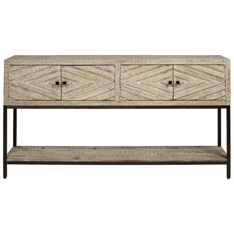 Roanley Sofa/Console Table Distressed Brown - Signature Design by Ashley, 3 of 11