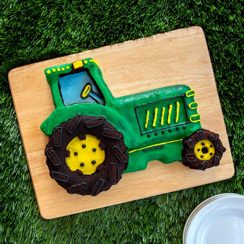 Nordic Ware Party Time Tractor Pan - Blue, 3 of 7