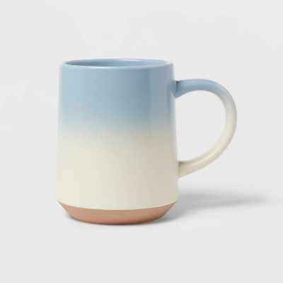 19oz Stoneware Reactive Glazed Mug Blue - Threshold™