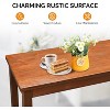 Wooden Outdoor Bar Table, Wood Patio Counter Height Table, Weather-Resistant Patio Pub Table for Garden, Balcony, Poolside, Backyard, Indoor Use - 4 of 4