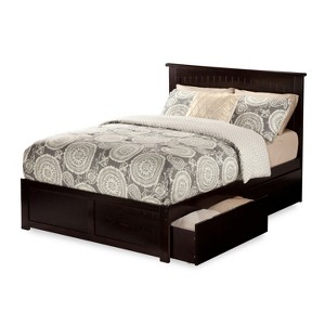 Platform Bed - Storage Bed with Flat Panel Footboard & USB Charger - 1 of 4