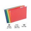 Staples Reinforced Hanging File Folders 5-Tab Letter Size Asst. Colors 25/BX 813110 - 2 of 4
