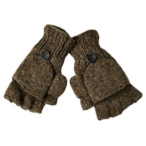 Fingerless Gloves With Button Flap and Fleece Lining_Nirvanna Designs - 1 of 4