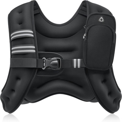 Attop Weighted Vest 6-30lb with Reflective Strips for Workout, Strength Training, Running, Fitness, Muscle Building, Weight Loss
