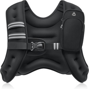Attop Weighted Vest 6-30lb with Reflective Strips for Workout, Strength Training, Running, Fitness, Muscle Building, Weight Loss - 1 of 4