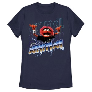 Women's The Muppets Animal Metal T-Shirt - 1 of 4