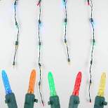Novelty Lights M5 LED Icicle Lights on Green Wire 150 Bulbs