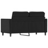 vidaXL Sofa Chair Upholstered Single Sofa Chair for Living Room Faux Leather - Black 47.2" - 4 of 4