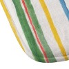 Striped Rachelle Roberts Ticker Memory Foam Bath Rug Beige - Deny Designs - 3 of 3