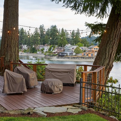 Ravenna 85 Gallon Taupe Weatherproof Outdoor Deck Box
